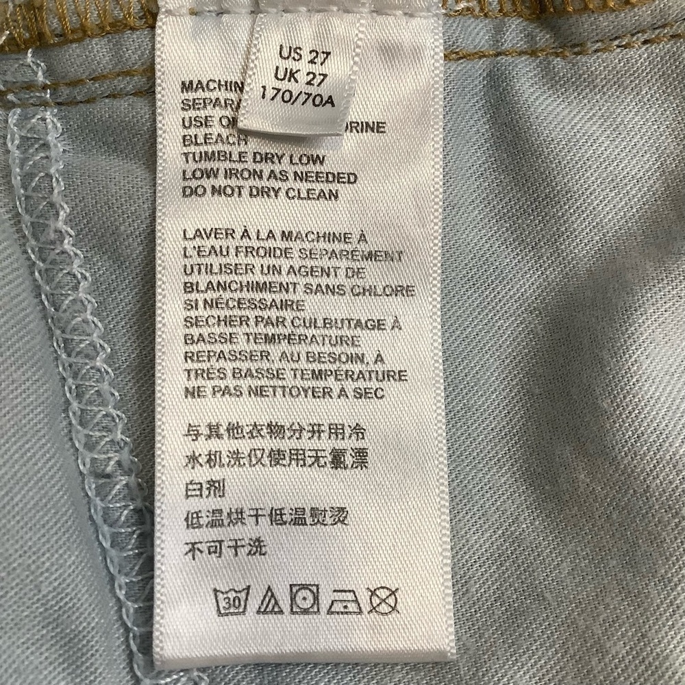 URBAN OUTFITTERS BDG Slim Straight Jeans High Rise Blue Cotton 27 - Picture 11 of 13